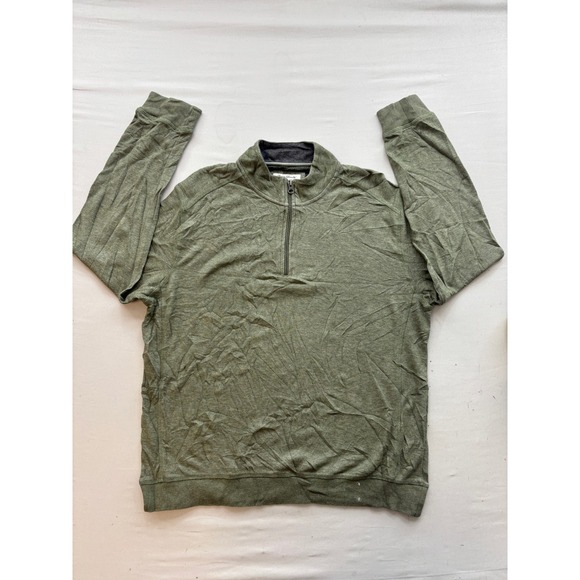 English Laundry Other - English Laundry Mens Quarter Zip Pullover Sweater Heather Green Large L